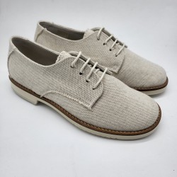 Zapato oxford en piel lino...