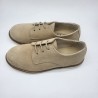 Zapato oxford piel serraje arena