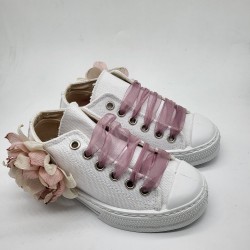 Zapatilla URBAN baja con flor