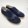 Zapato Oxford azul combinado