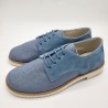 Zapato Oxford en azul jeans