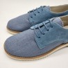 Zapato Oxford en azul jeans