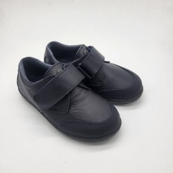 Zapato colegial blucher en azul marino