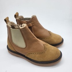 Botin chelsea en color cuero