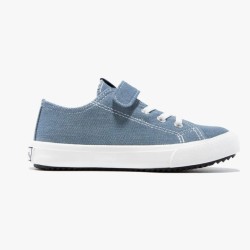 Zapatilla cordones elásticos denim