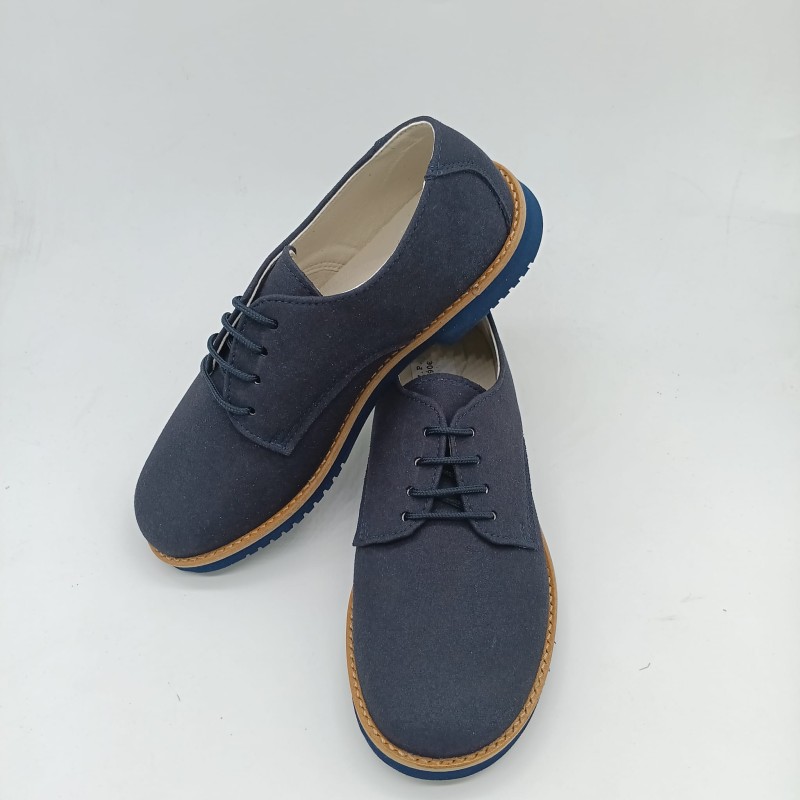 Zapato Oxford ceremonia en azul marino