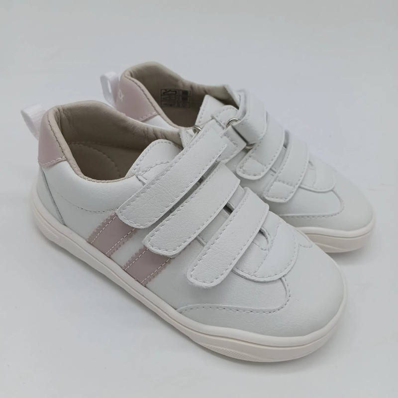 Deportivo respetuoso Piruflex blanco con rosa