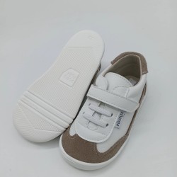 Deportivo respetuoso Piruflex blanco y arena