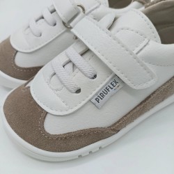 Deportivo respetuoso Piruflex blanco y arena