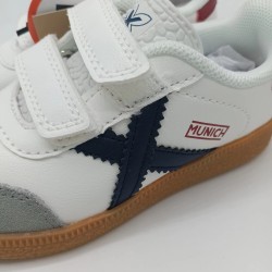 Munich Mini Barru Blanco con rojo y azul