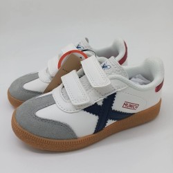 Munich Mini Barru Blanco con rojo y azul