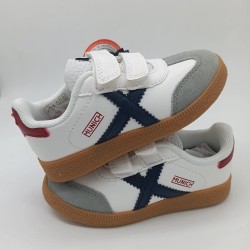 Munich Mini Barru Blanco con rojo y azul