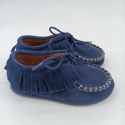 Mohicana flecos en azul marino
