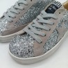 Zapatilla Silver Moose glitter plata