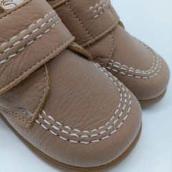 Botin respetuoso Eli basic en piel arena