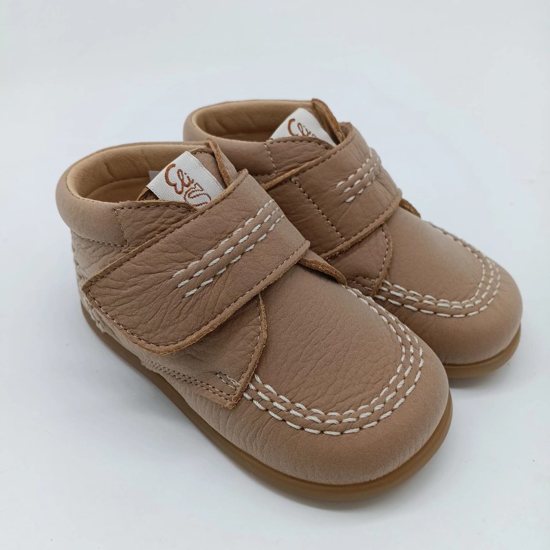 Botin respetuoso Eli basic en piel arena