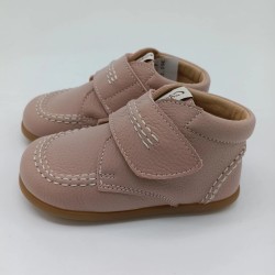 Botin respetuoso Eli Basic en piel rosa