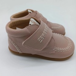Botin respetuoso Eli Basic en piel rosa