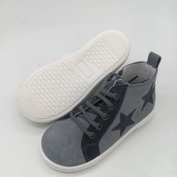 Botin waterproof en serraje gris