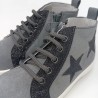 Botin waterproof en serraje gris