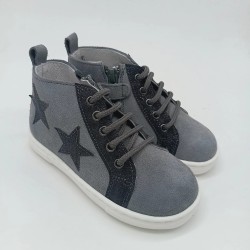 Botin waterproof en serraje gris