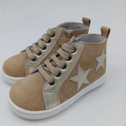 Botin waterproof en serraje arena