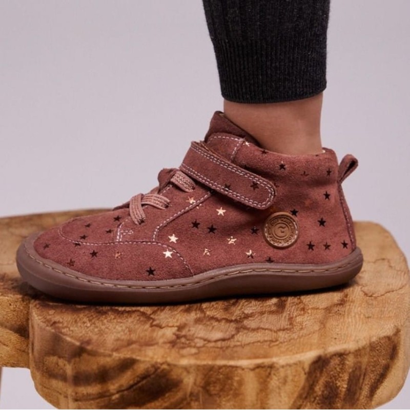 Botin Barefoot rosa con estrellas