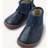 Botin flecos Barefoot en azul marino