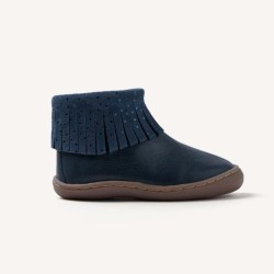 Botin flecos Barefoot en azul marino