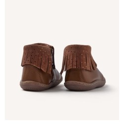 Botin flecos Barefoot en color cuero