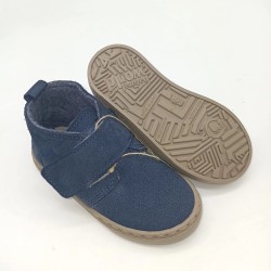 Botin Natural World afelpado azul