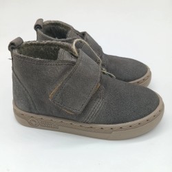 Botin Natural World afelpado gris