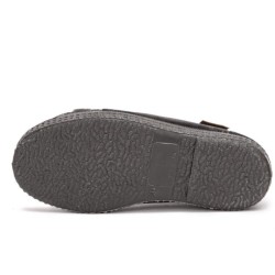 Zapatilla terciopelo Natural World gris