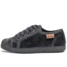 Zapatilla terciopelo Natural World gris