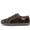 Zapatilla terciopelo Natural World en marrón