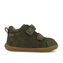 Botin Barefoot verde resistente al agua