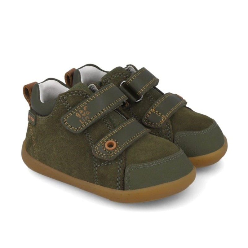 Botin Barefoot verde resistente al agua